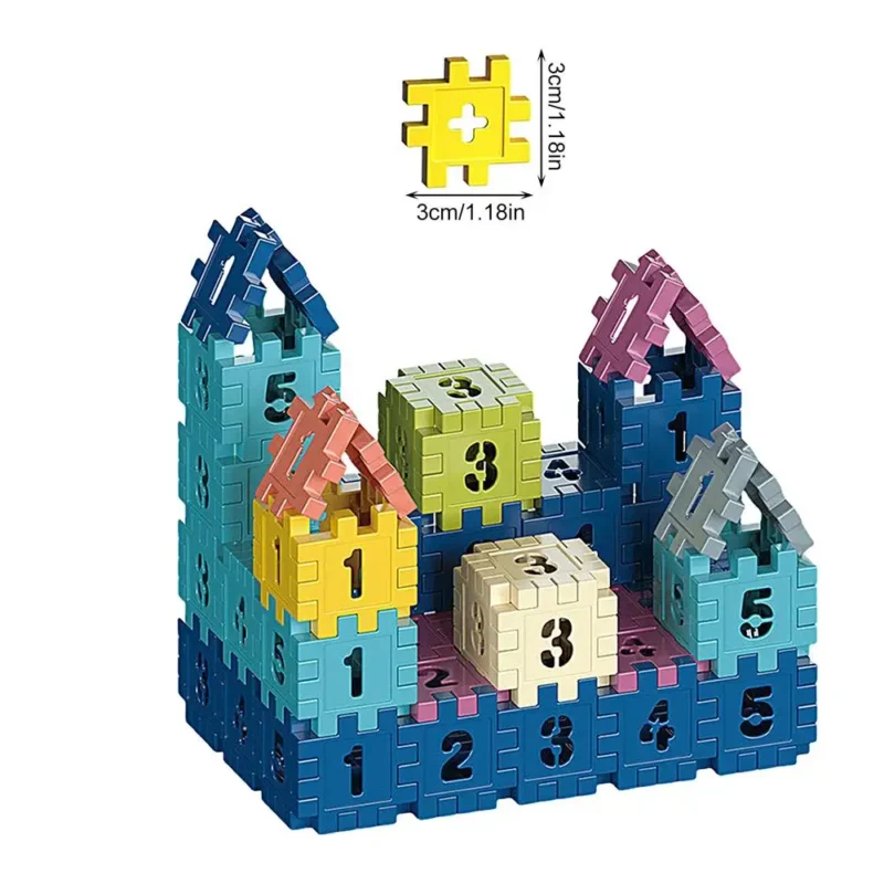 Puzzle Blocks Set Colorful Assembly Toy - Image 7