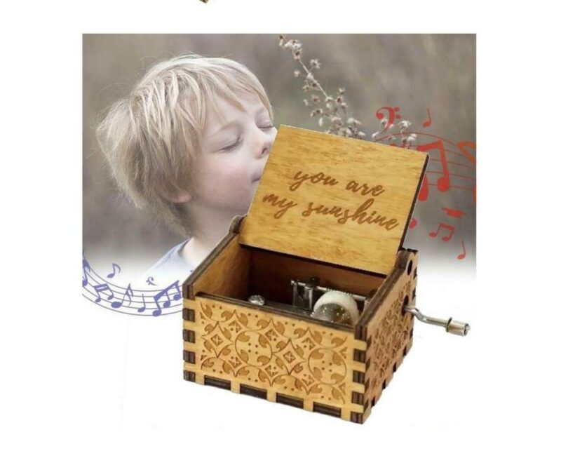 Hand-cranked Music Box Handmade Music Box - Image 2