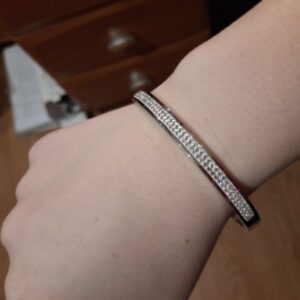 Stainless Steel Bracelet with Diamond Opening photo review